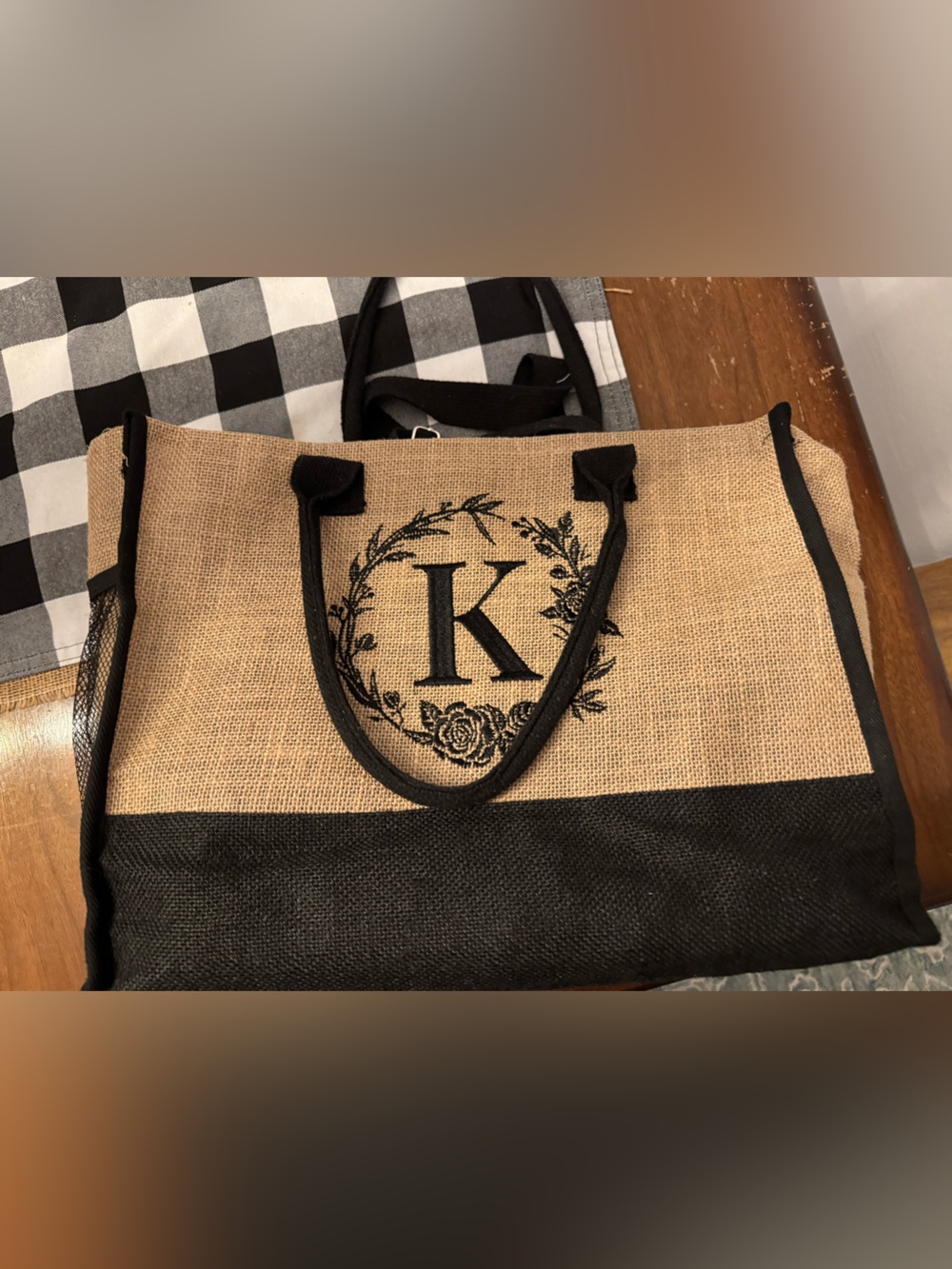 Bag, the long strap broke you can use the smaller handles